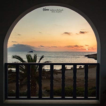 Glaros Luxury Studio On The Beach Apartment Arkasa Ngoại thất bức ảnh